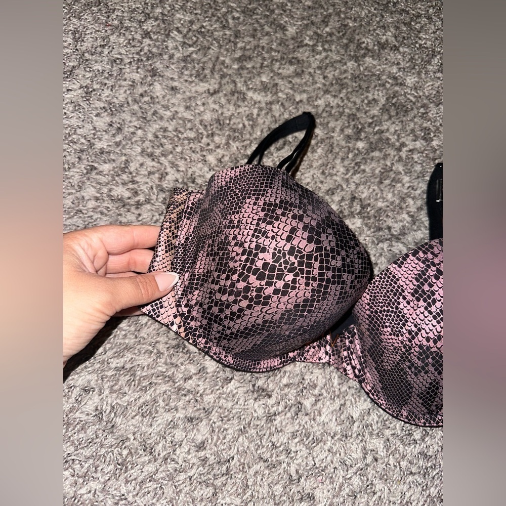 Victoria’s Secret Lined Demi Snakeskin Print Bra Size 34D NWT - Picture 3 of 8